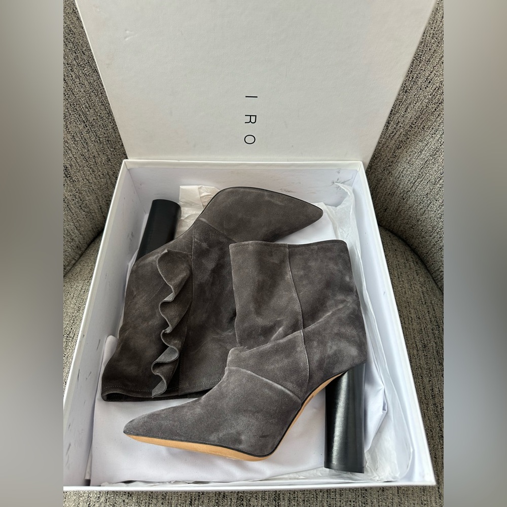 IRO Fabita Bootie - Anthracite‎ Womens Mid Calf Bootie US 9 FR 41 New With Box